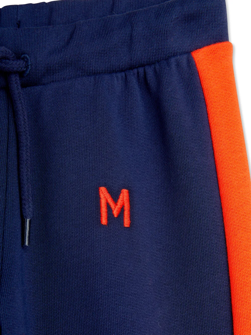 Mini Rodini Trainingsbroek met geborduurd logo Blauw