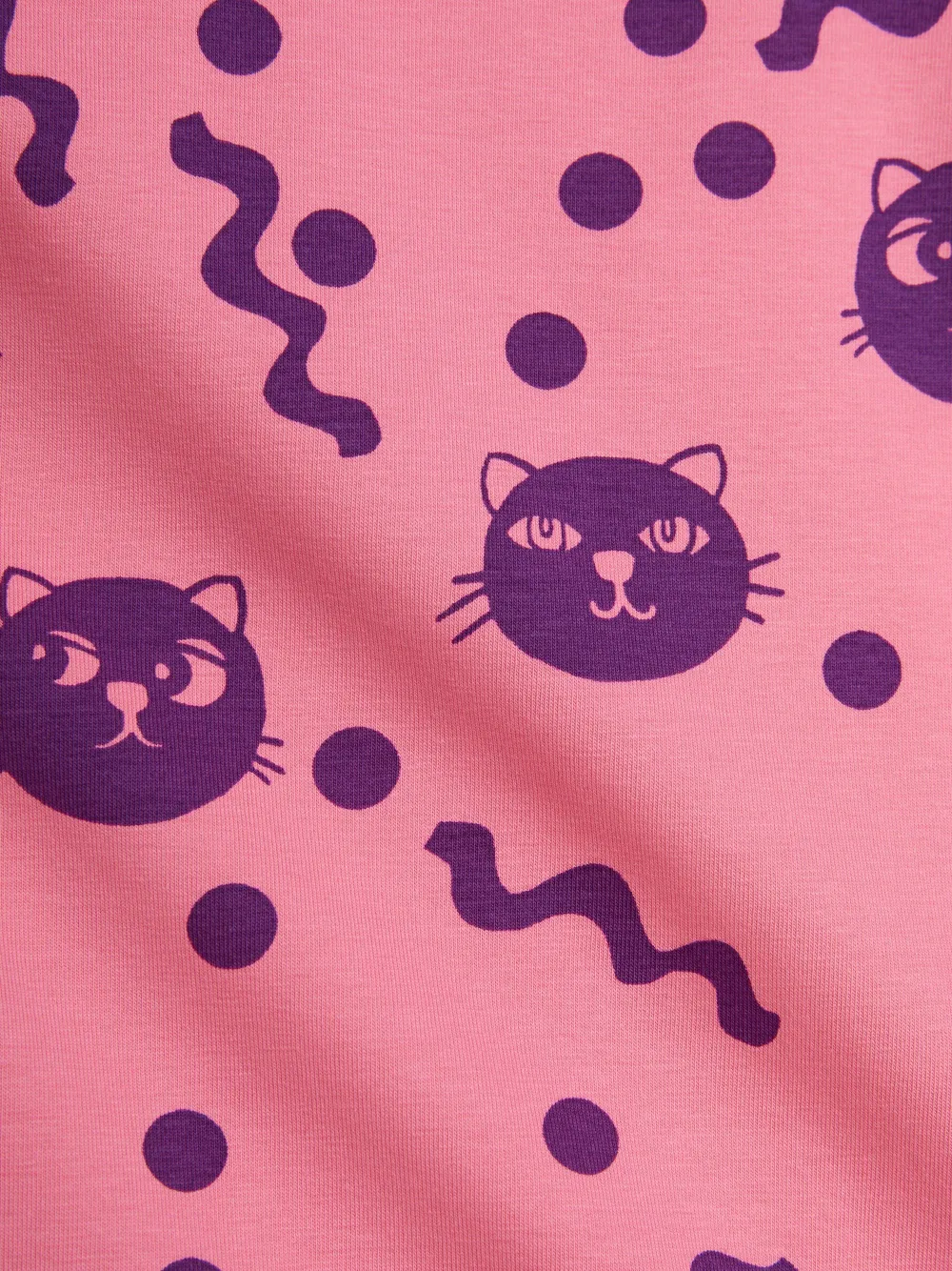 Mini Rodini Jurk met katprint Roze