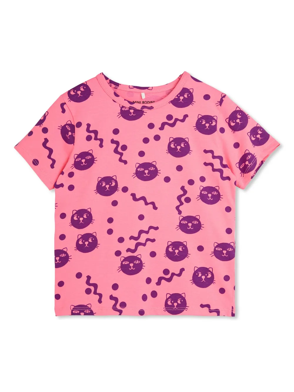 Mini Rodini graphic-print T-shirt Roze