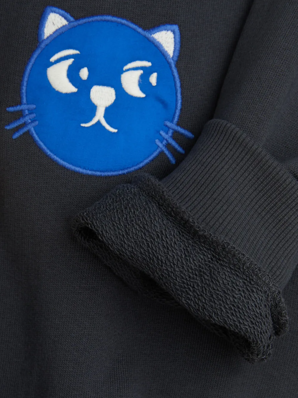 Mini Rodini Sweater met borduurwerk Zwart
