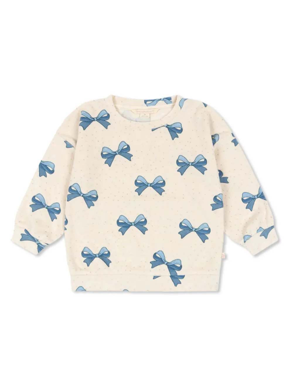 Konges Sløjd Sweater met strikprint Beige