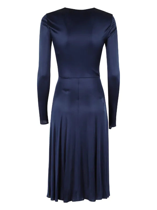 【ELISABETTA FRANCHI】ドレープ×テール イブニングドレス 2色 Elisabetta Franchi ドレープ イブニングドレス | レッド