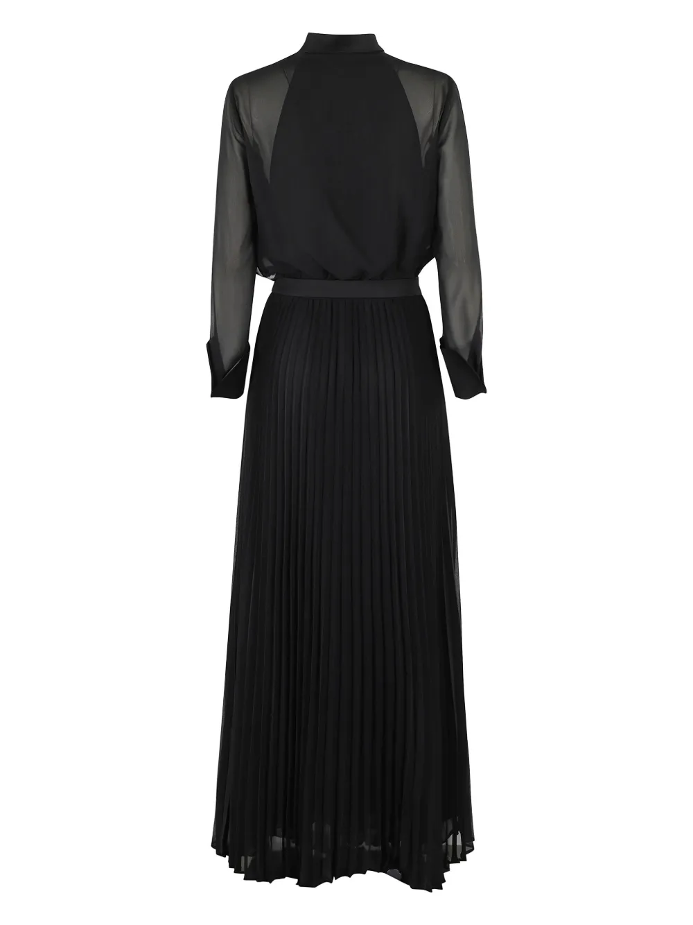 Emporio Armani Georgette maxi-jurk - Zwart