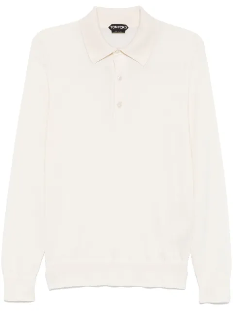 TOM FORD fine-knit polo shirt