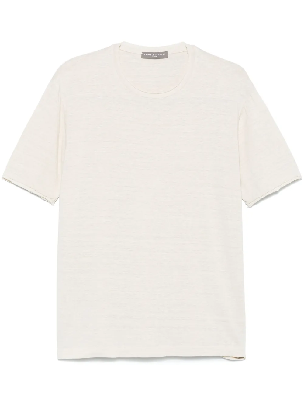 rolled-trim T-shirt