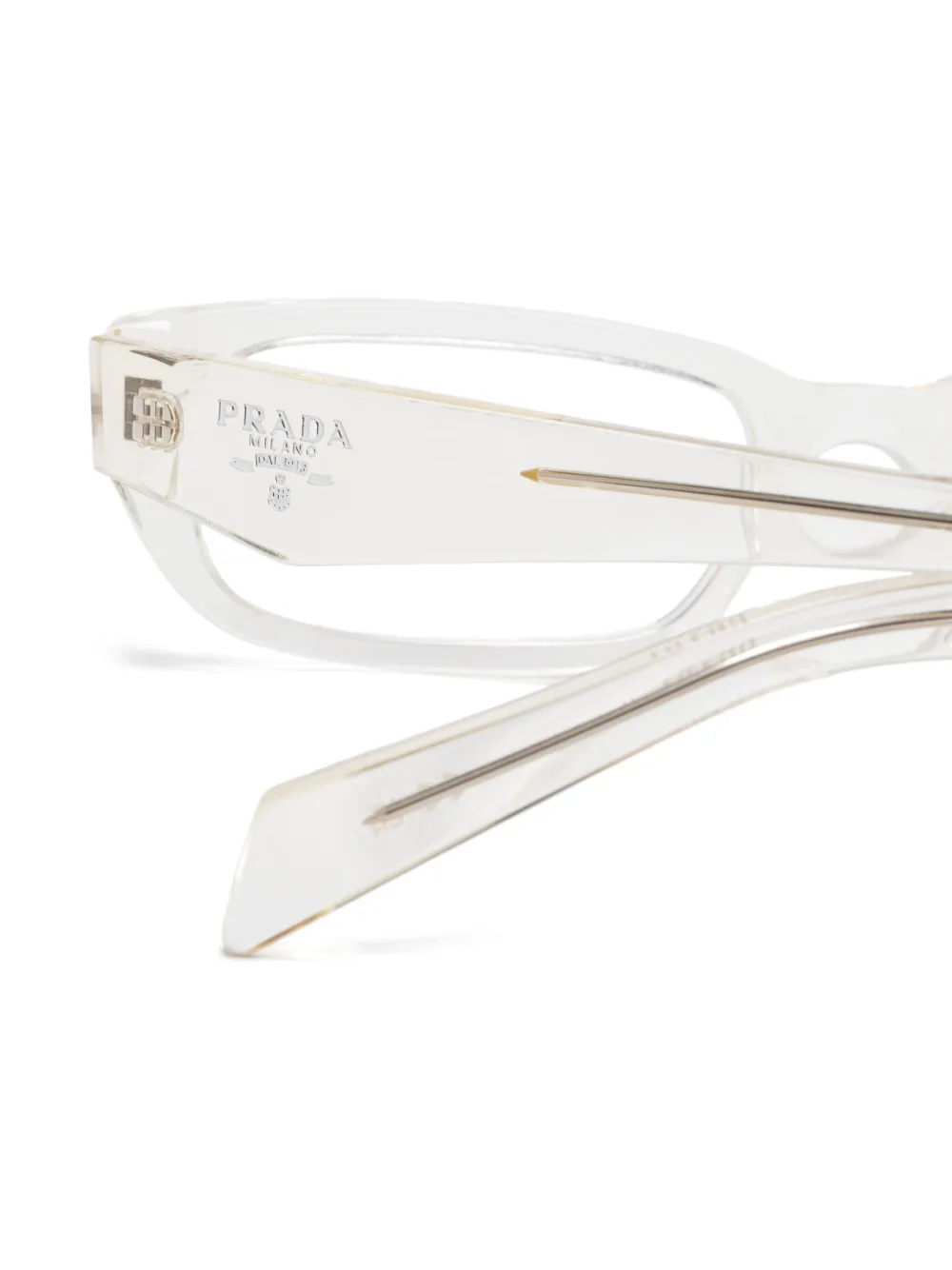 Prada Rectangular-frame Glasses In White