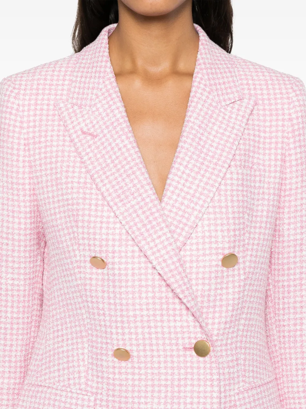 Tagliatore Tweed blazer Roze