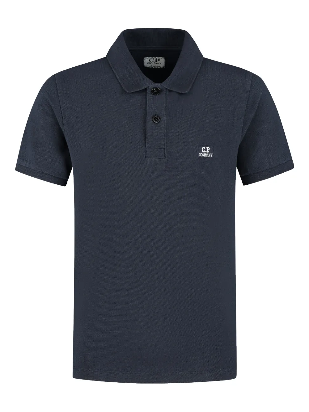C.P. Company Kids Poloshirt met geborduurd logo Blauw