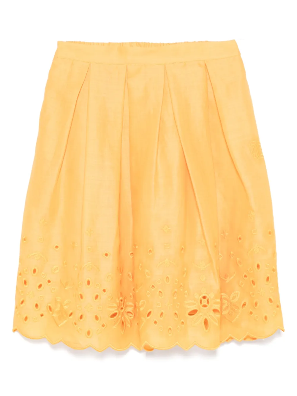 Ermanno Scervino Junior broderie-anglaise skirt | Yellow | Image 1