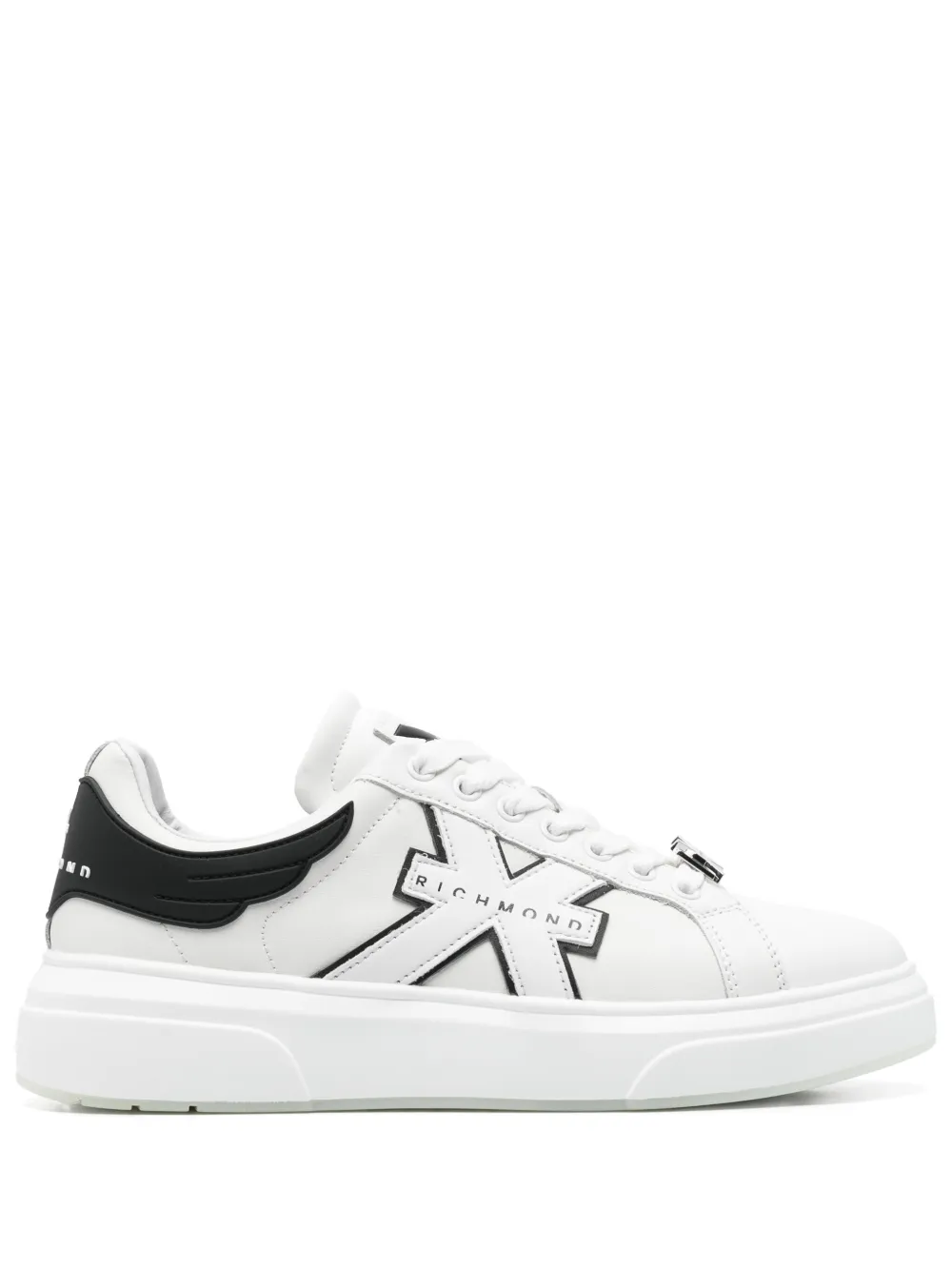 John Richmond leather sneakers White