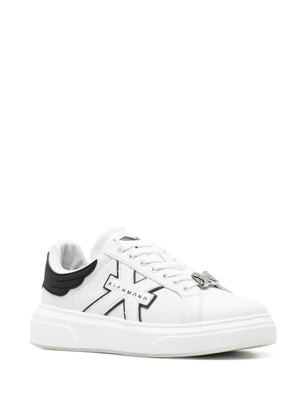 John Richmond leather sneakers White