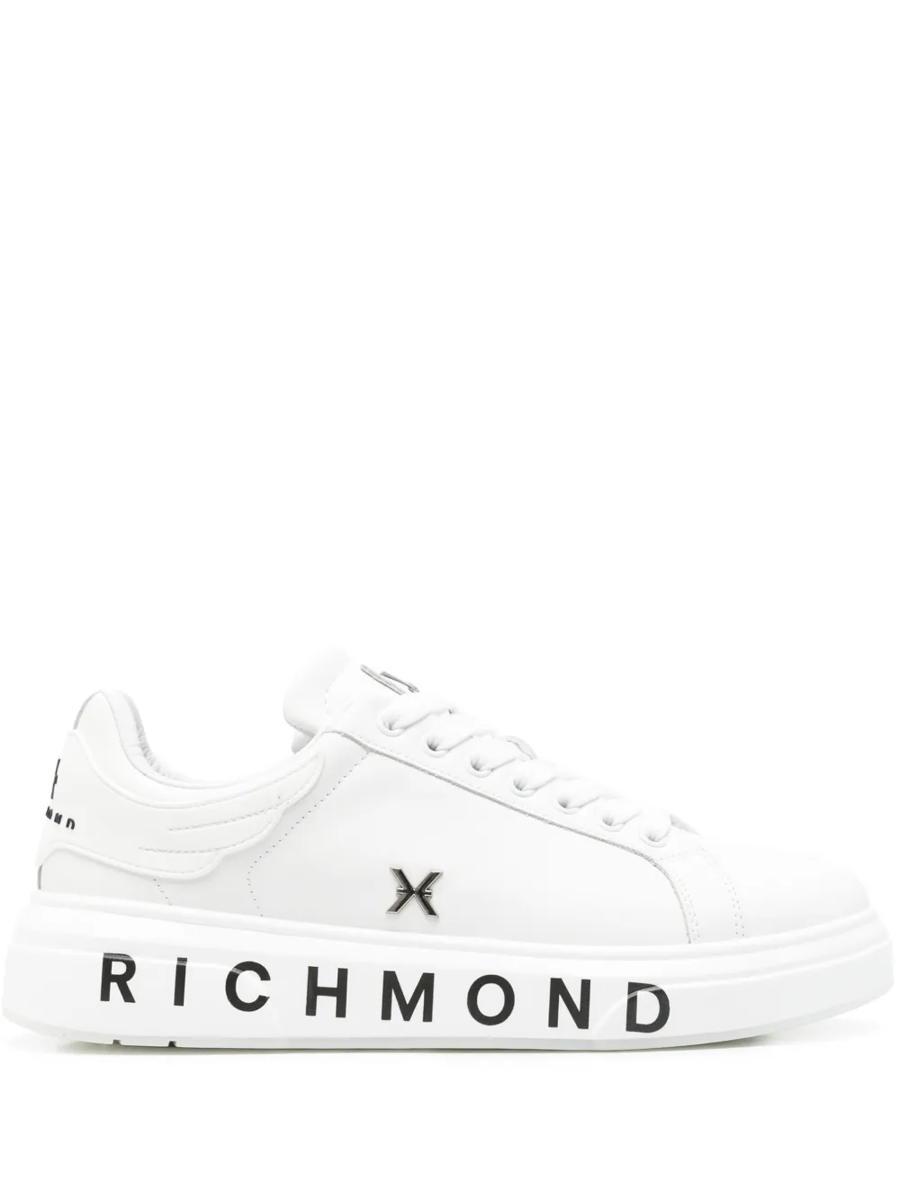 John Richmond leather sneakers White