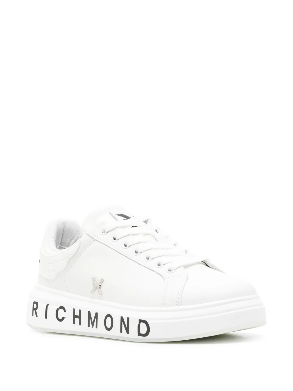 John Richmond leather sneakers White