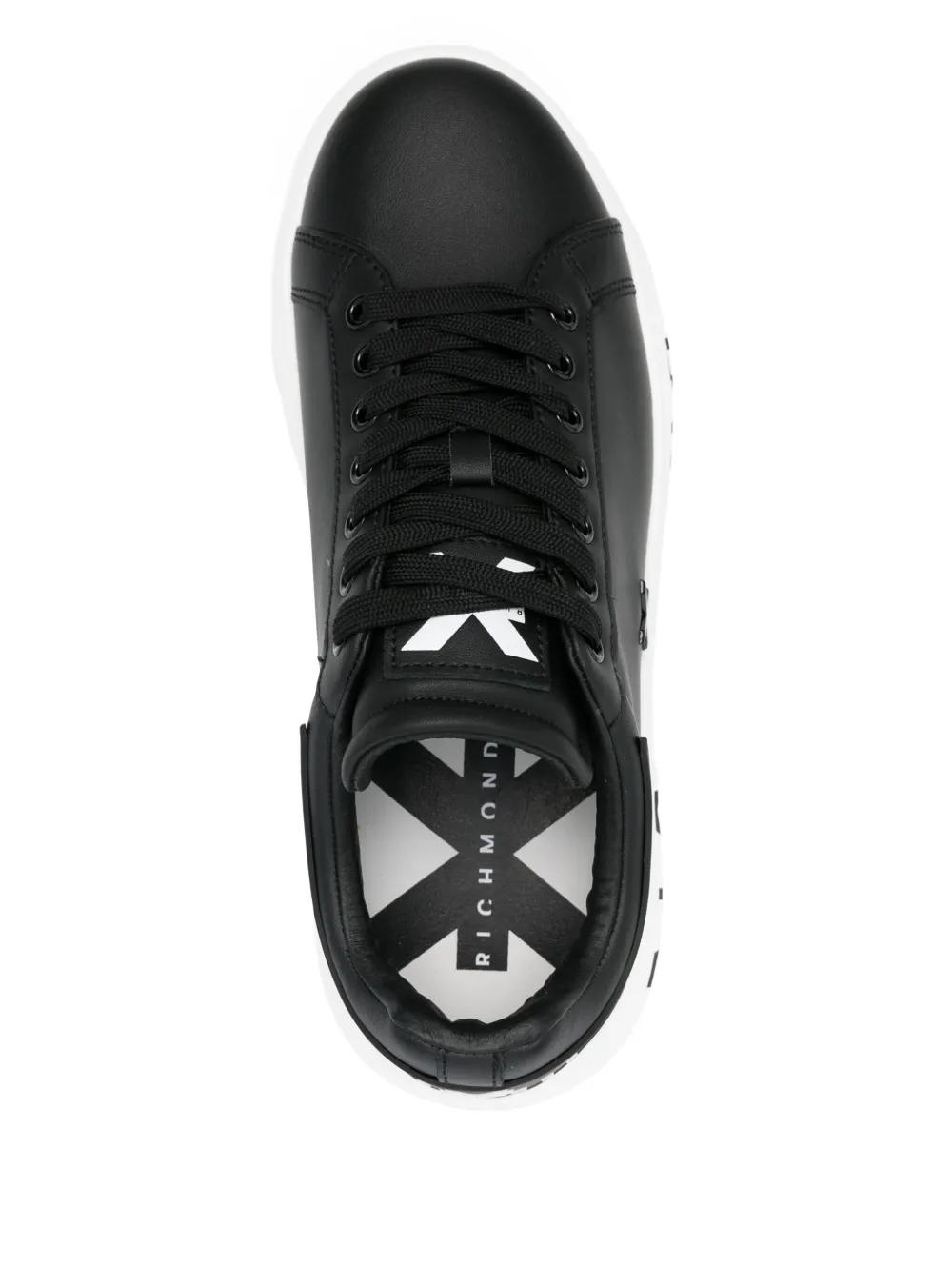 John Richmond leather sneakers Black