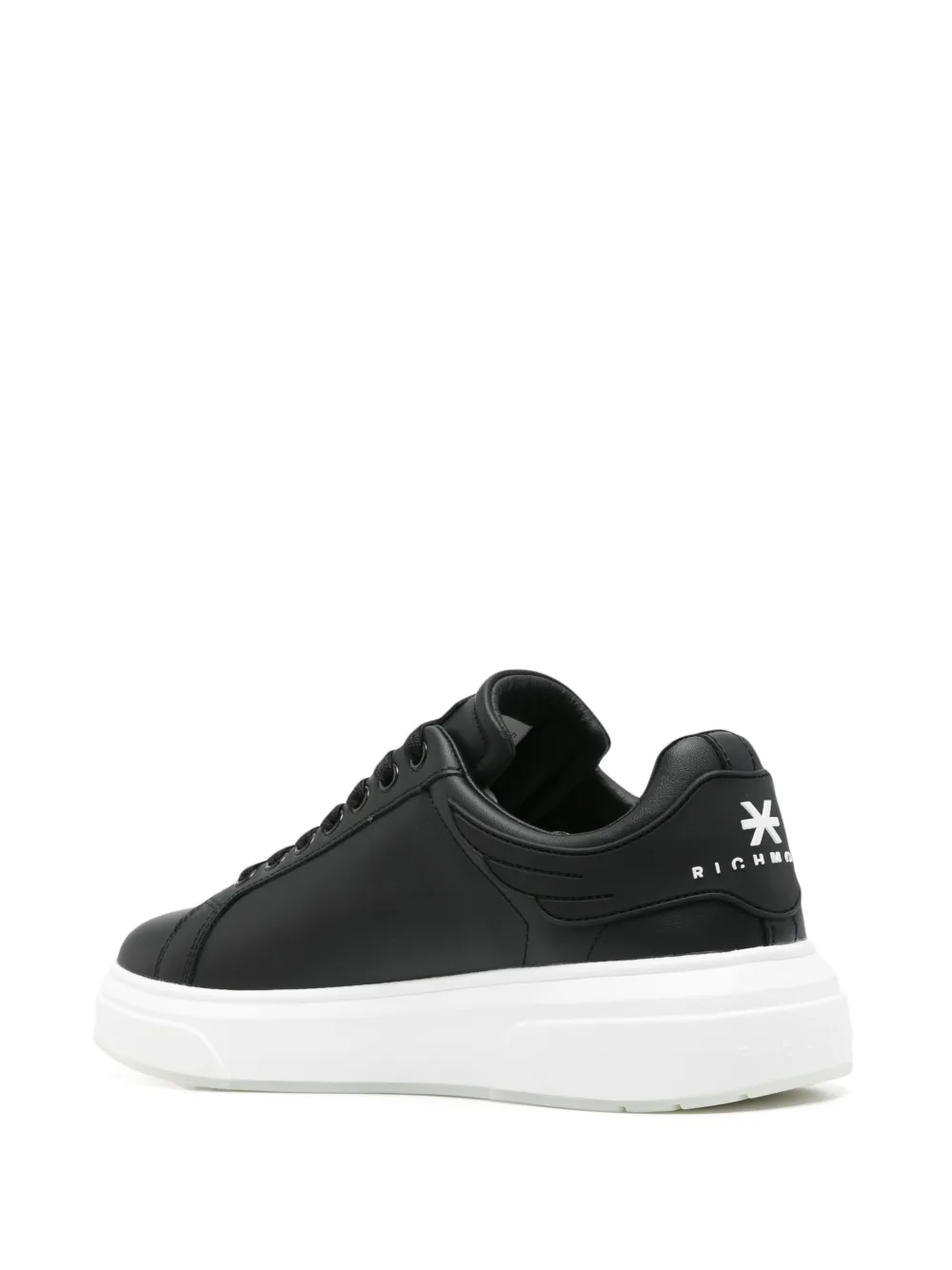 John Richmond leather sneakers Black