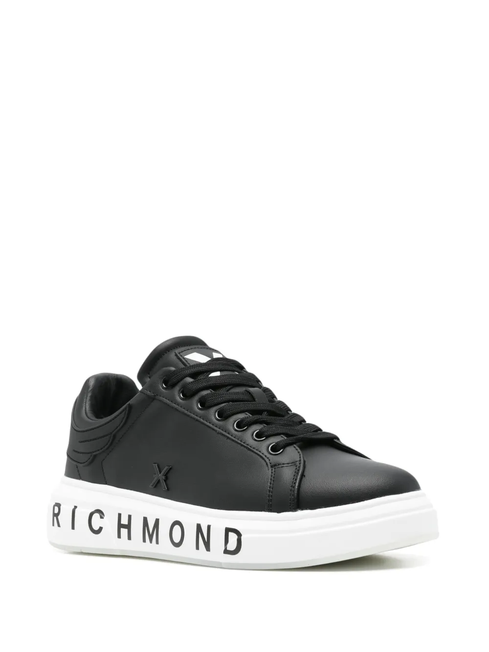 John Richmond leather sneakers Black