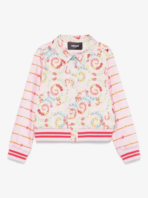 Versace Kids Barocco Flowers jacket