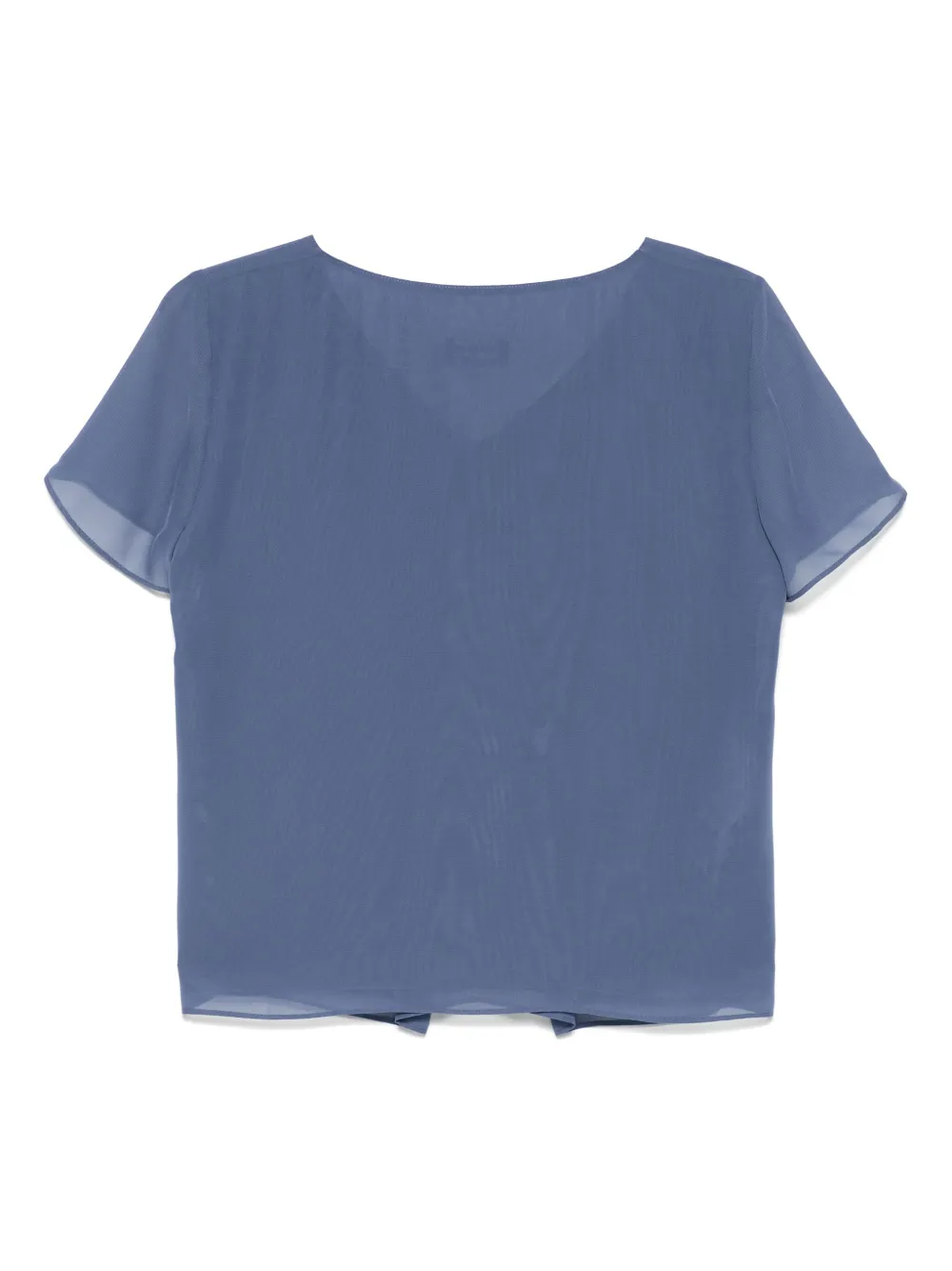 Emporio Armani Blouse met geplooid detail - Blauw