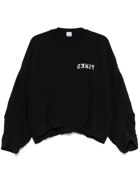 PINKO logo-print sweatshirt       
