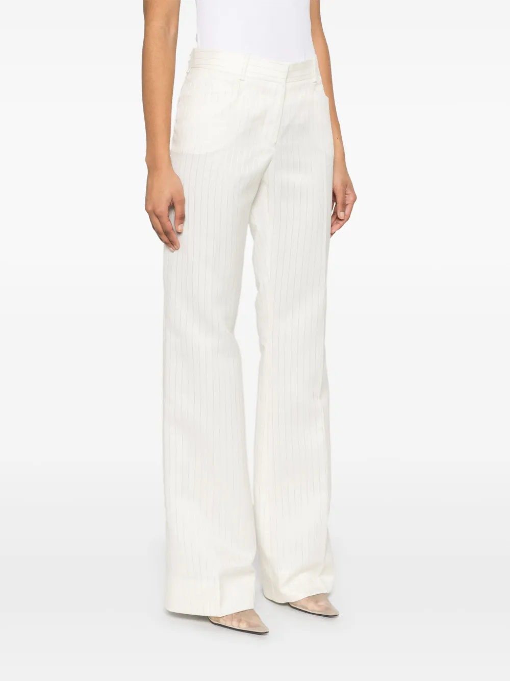 TOM FORD Broek met krijtstreep Beige