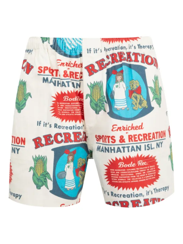 Bode Enrichment Shorts in White