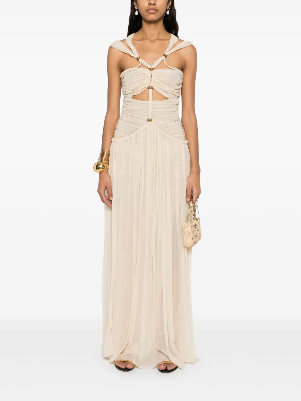 ISABEL MARANT Rafael maxi-jurk - Beige