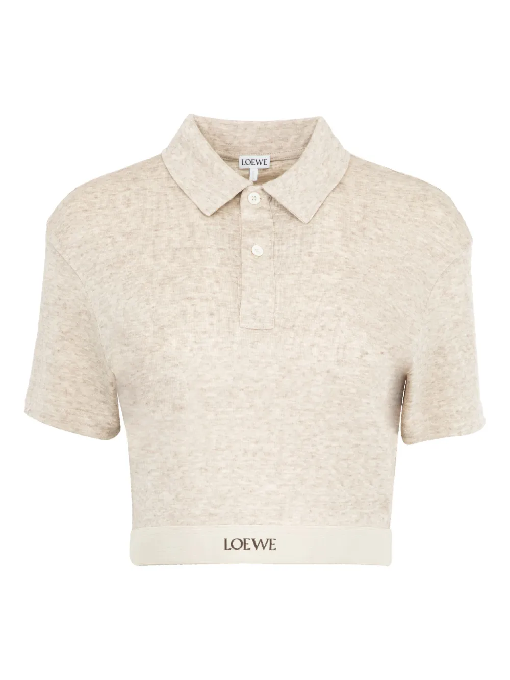 LOEWE クロップド ポロシャツ - ニュートラル LOEWE クロップド ポロシャツ - ニュートラル