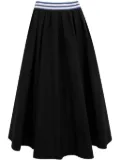 Rosie Assoulin pull pleated skirt - Black