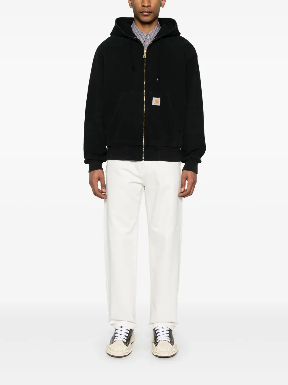 Carhartt WIP logo patch hooded jacket | Varsity Jackets | Image 2