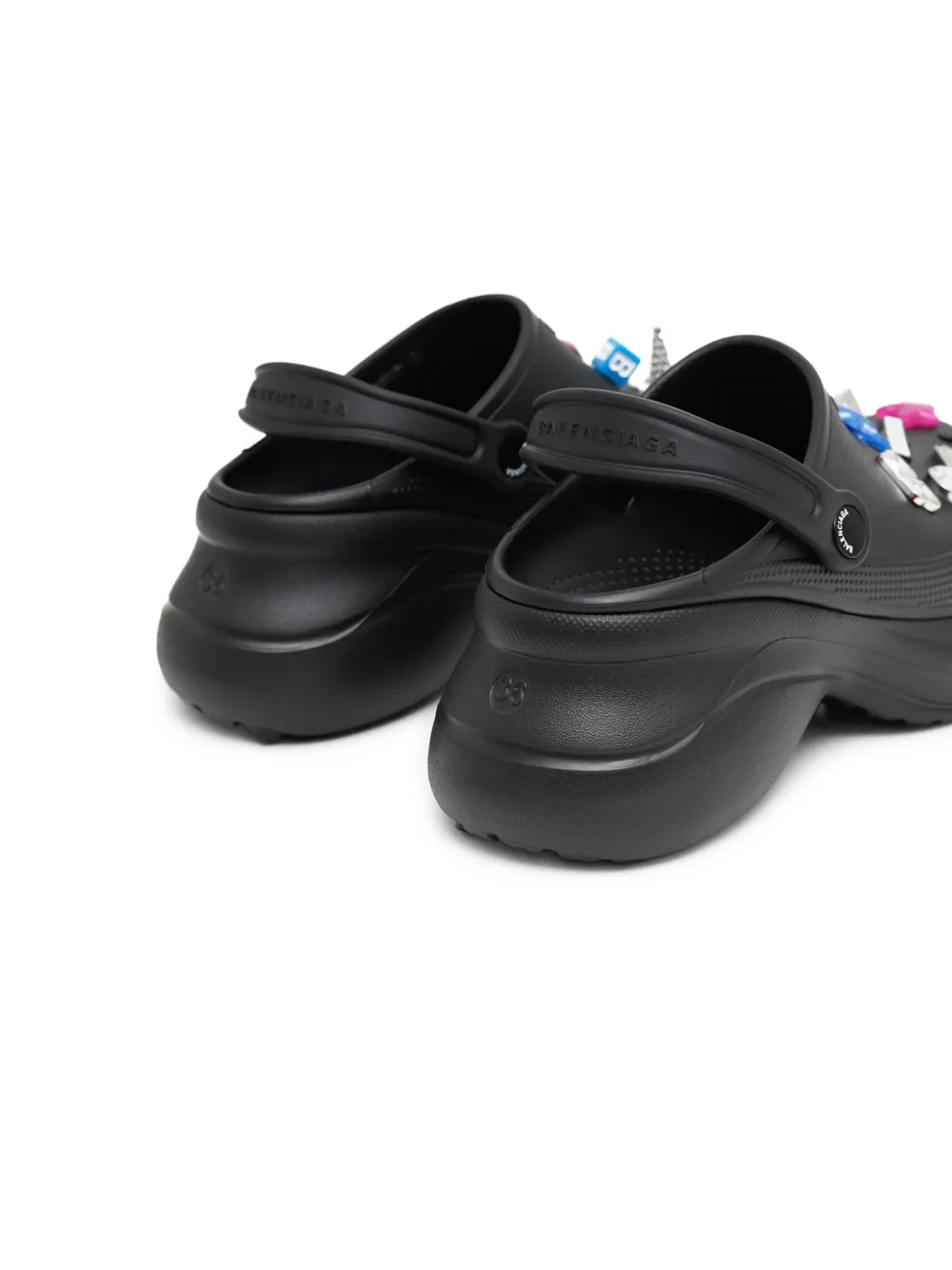 Balenciaga x Crocs Jibbitz mules Zwart