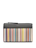 Paul Smith Signature Stripe clutch bag - Brown