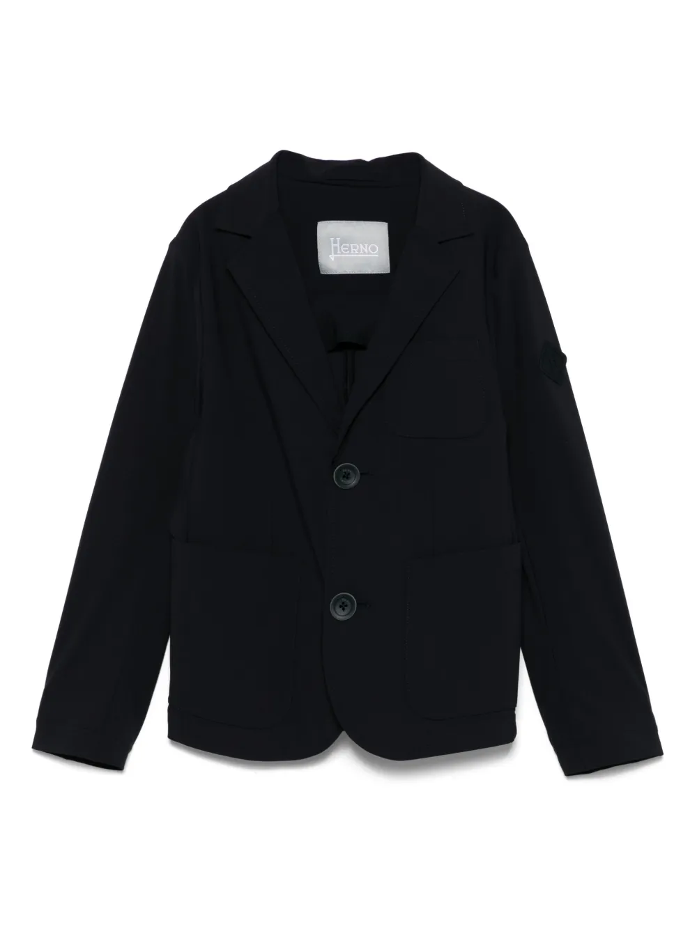 Herno Kids Blazer met enkele rij knopen Blauw