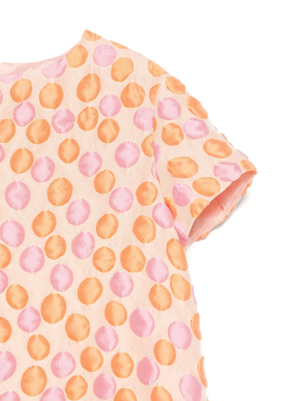 Il Gufo Jurk met patroon Oranje