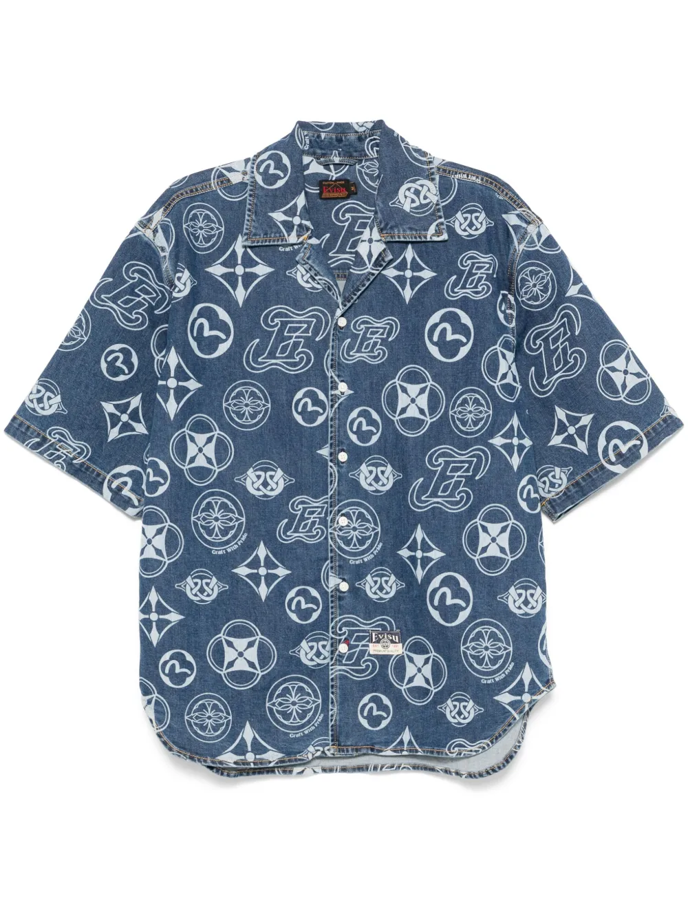 monogram denim shirt