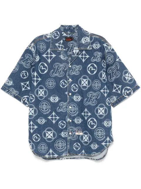 EVISU monogram denim shirt