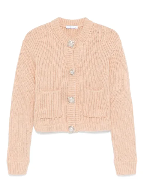 AREA gemstone-button cardigan