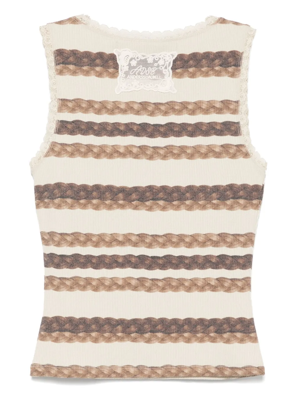 Andersson Bell hair braid-stripe tank top | Vests & Tank Tops | Image 2