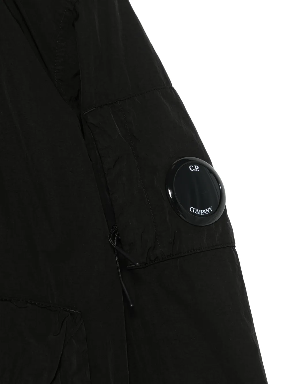 C.P. Company Kids Bomberjack met logopatch Zwart