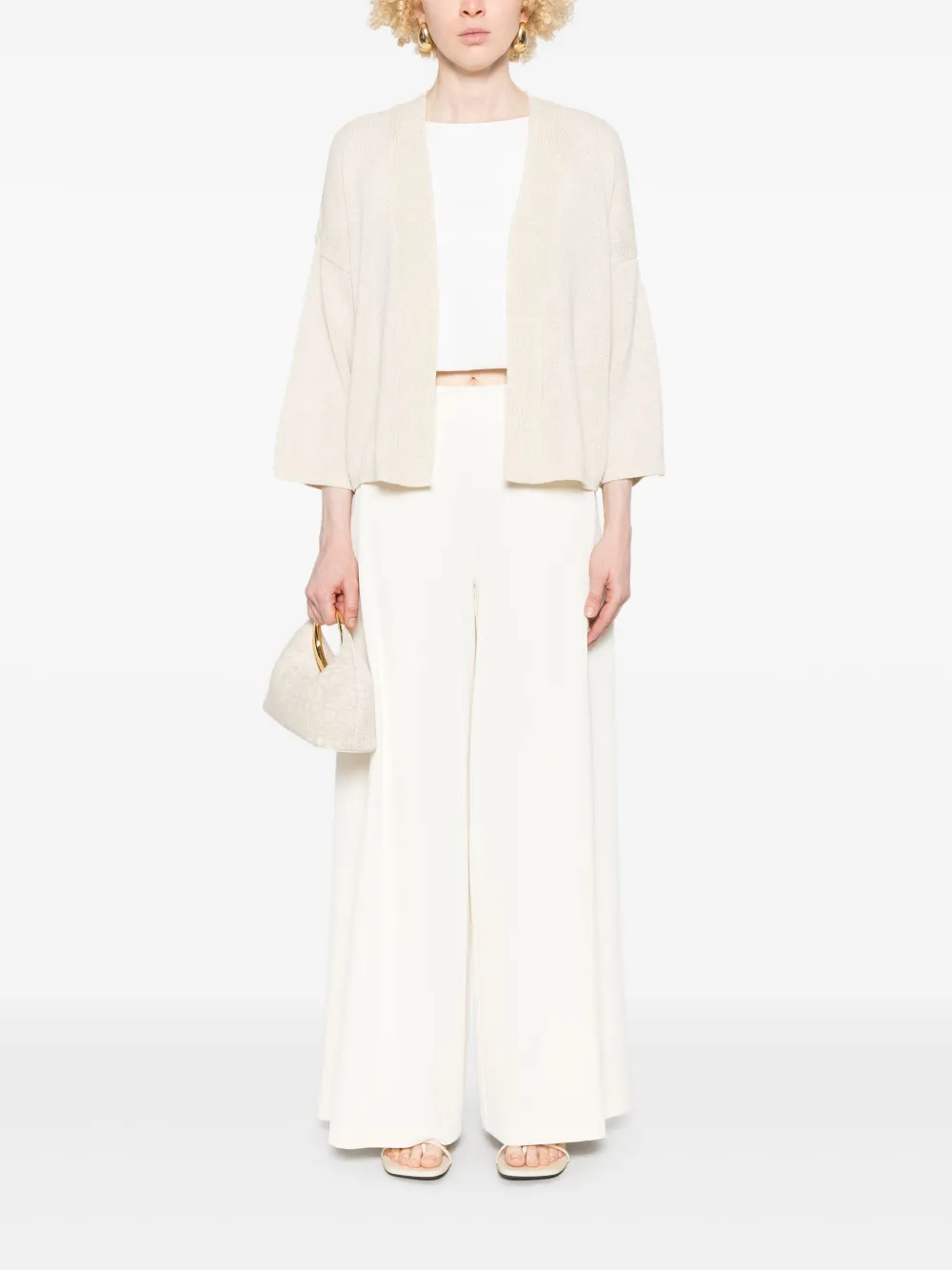 Kaos textured trousers - Beige