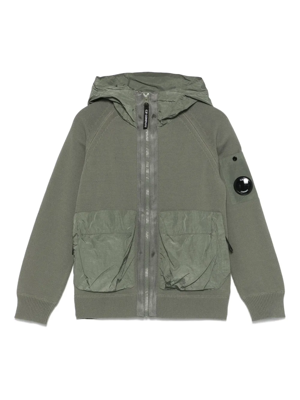 C.P. Company Kids hooded jacket Groen