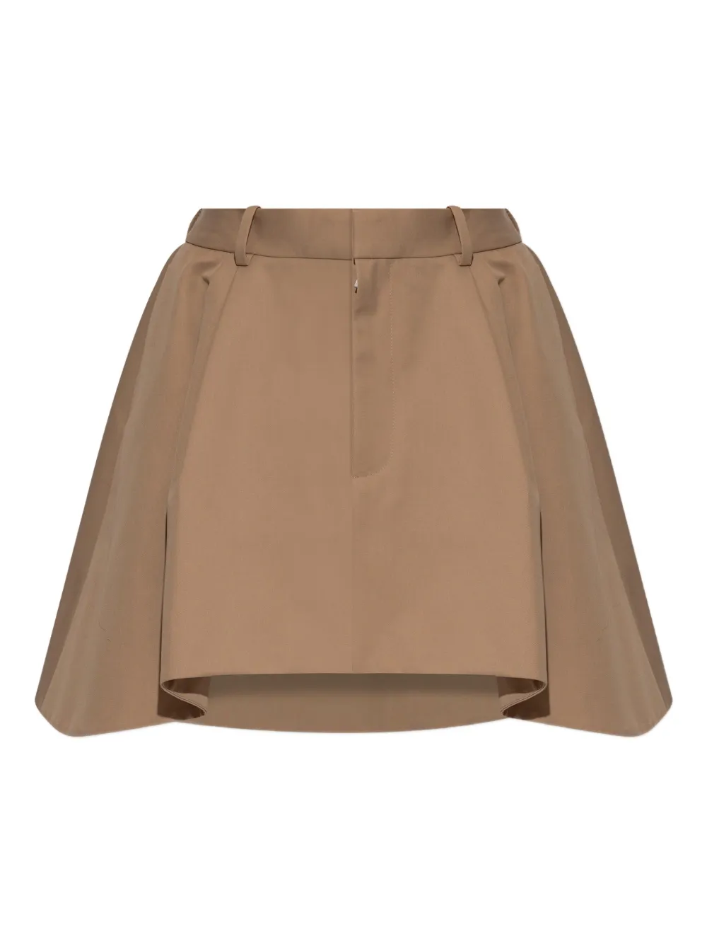 LOEWE ロゴパッチ ミニスカート - ブラウン LOEWE ロゴパッチ ミニスカート - ブラウン