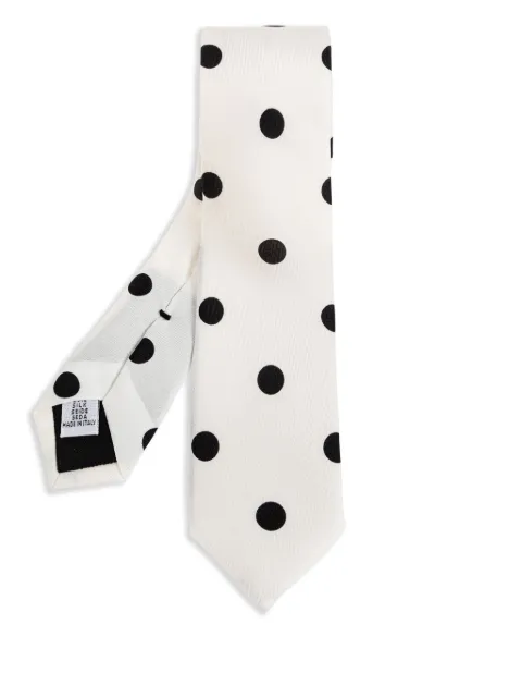 Moschino polka-dot silk tie