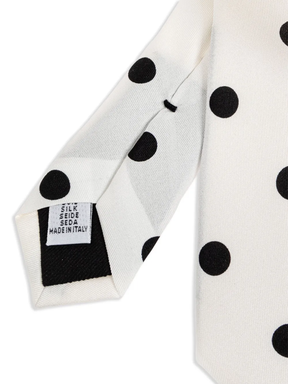 Moschino polka-dot silk tie