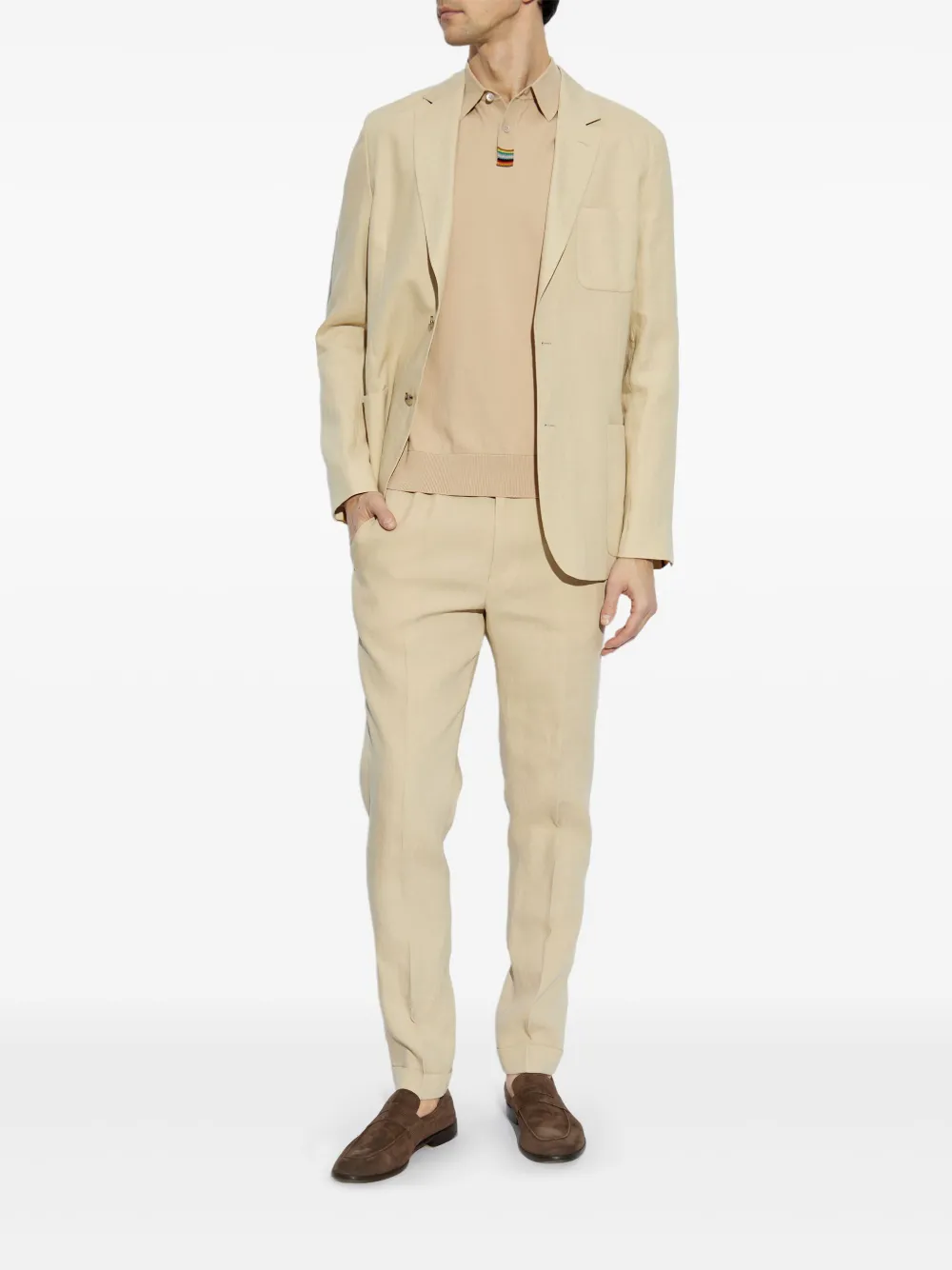 paulsmith Paul Smith Signature Stripe poloshirt - Beige
