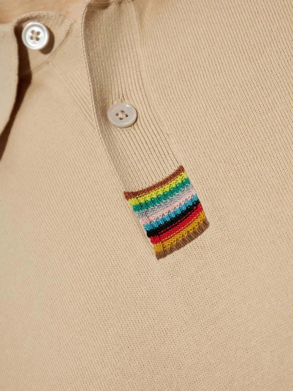 Paul Smith Signature Stripe poloshirt Beige