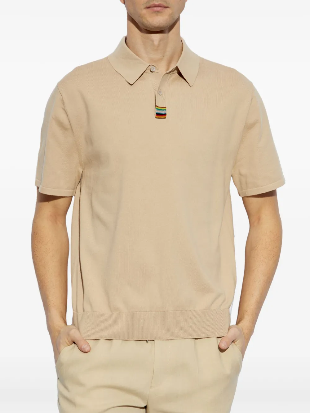 Paul Smith Signature Stripe poloshirt Beige