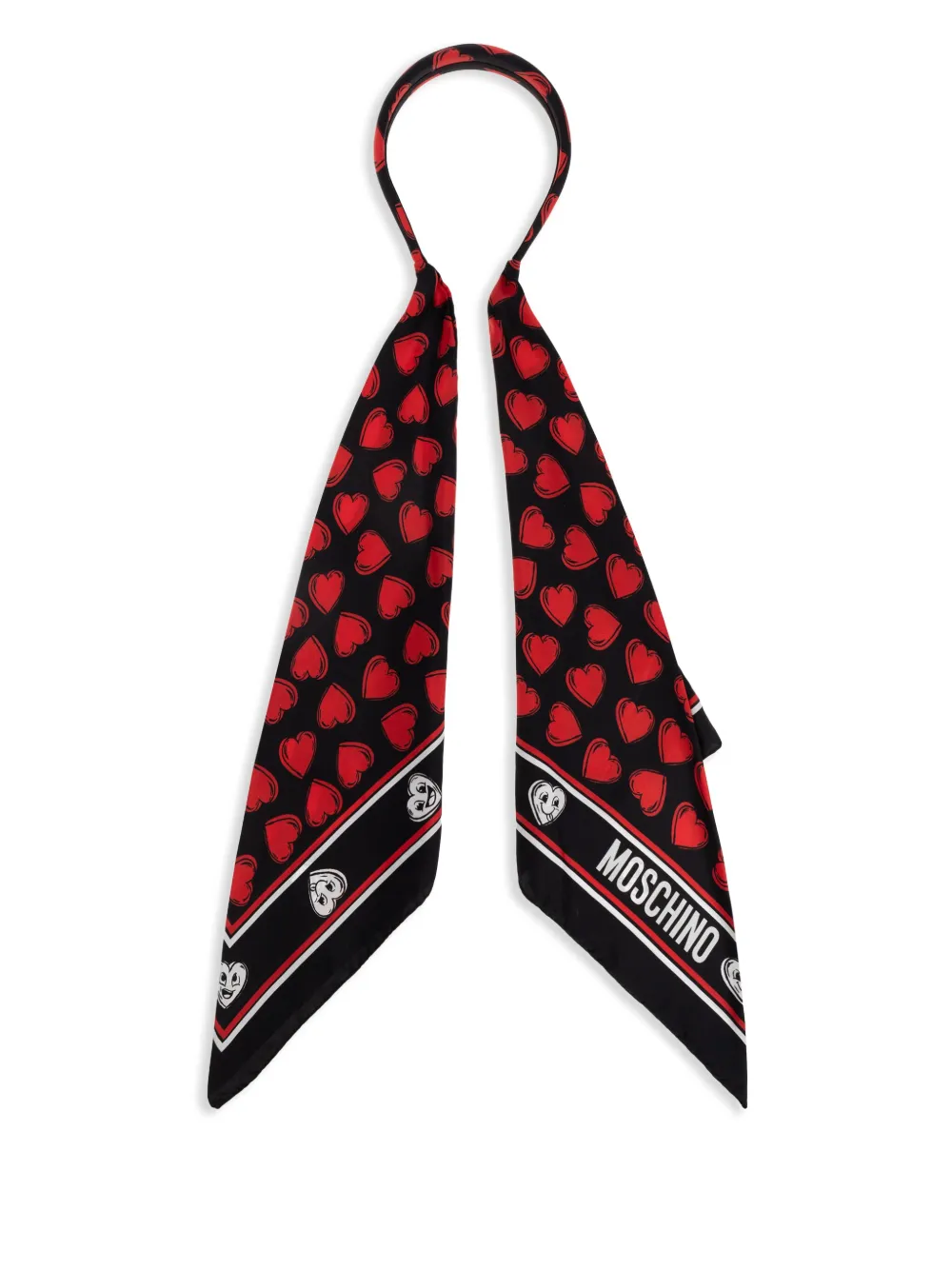 Moschino Haarband met sjaal Zwart