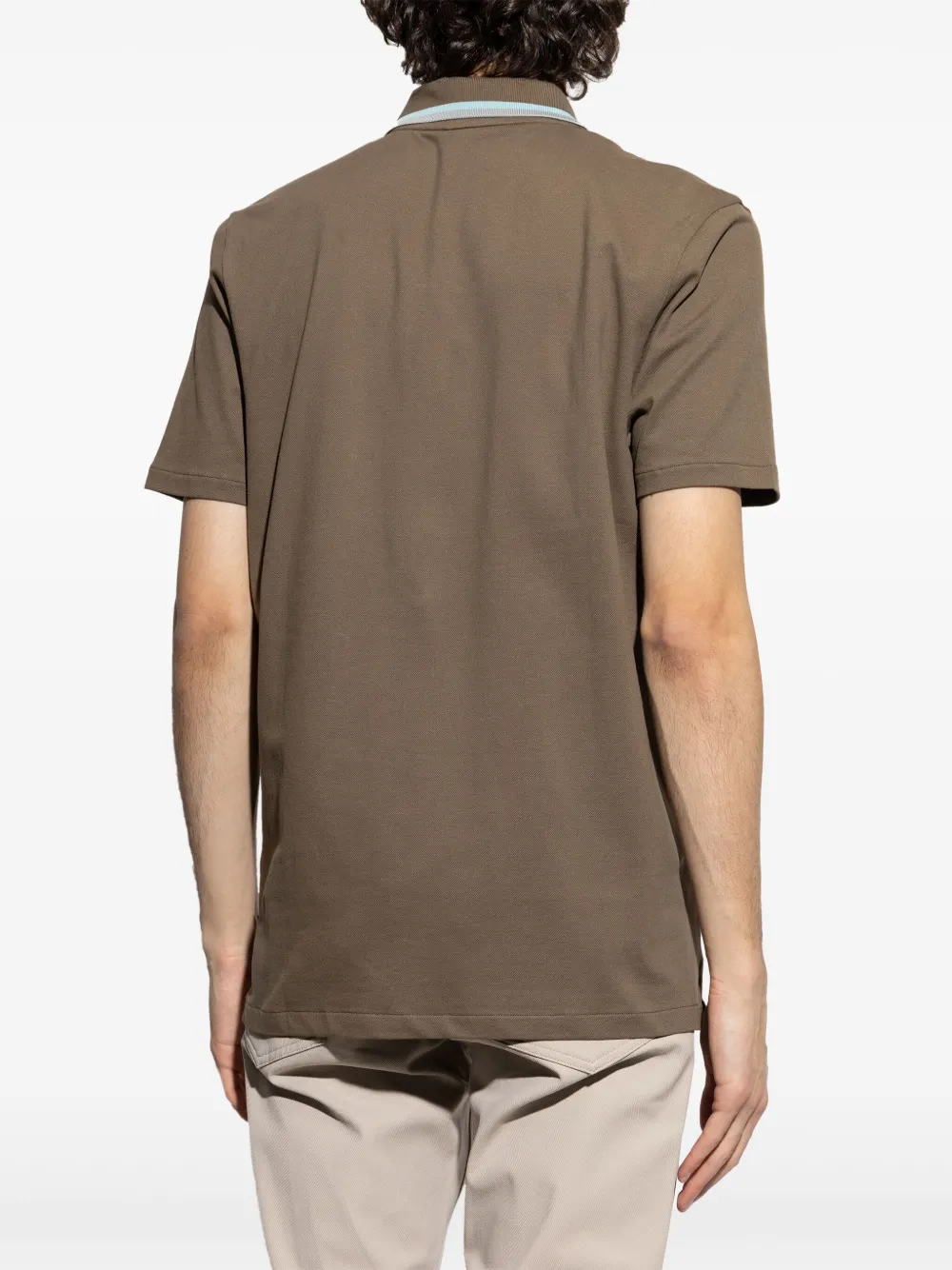 PS Paul Smith Poloshirt met contrasterende afwerking Bruin