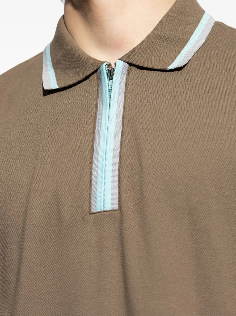 PS Paul Smith Poloshirt met contrasterende afwerking Bruin