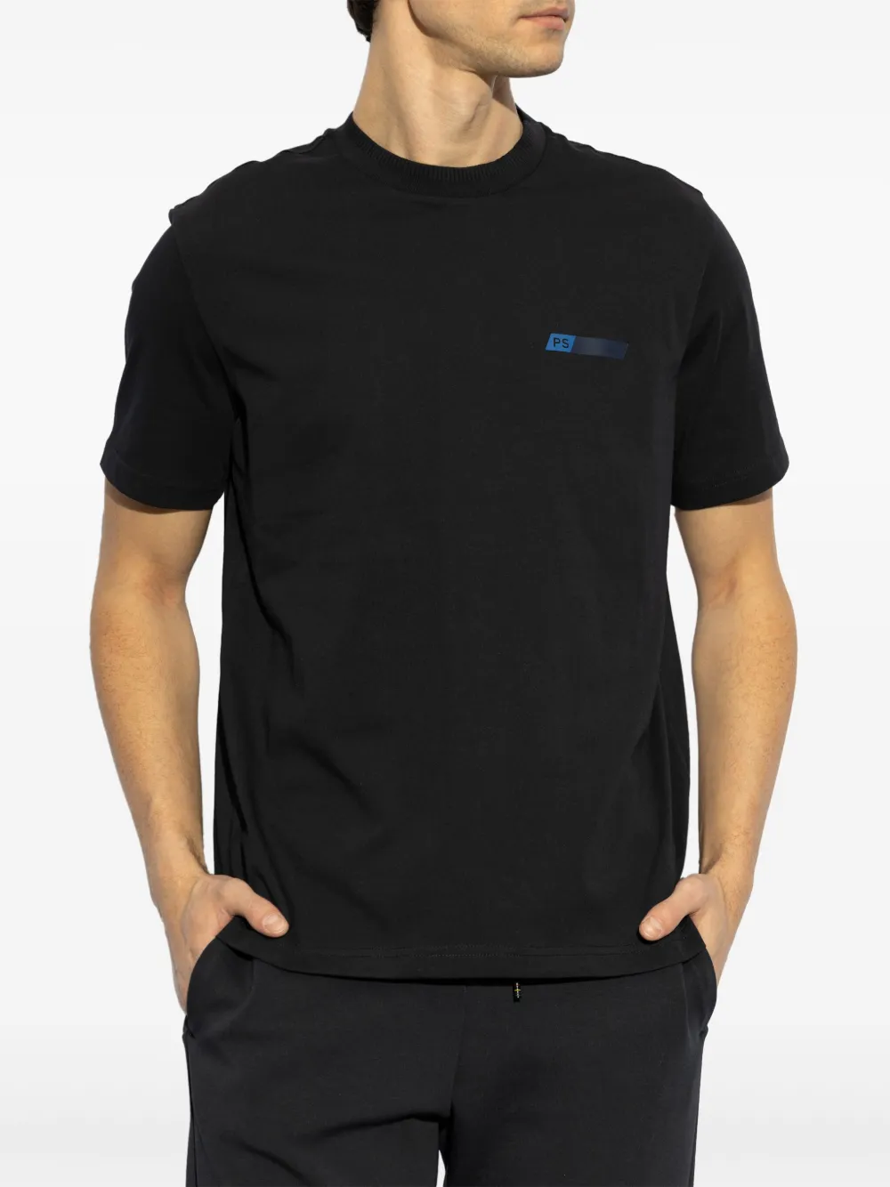 PS Paul Smith T-shirt met logoprint Blauw